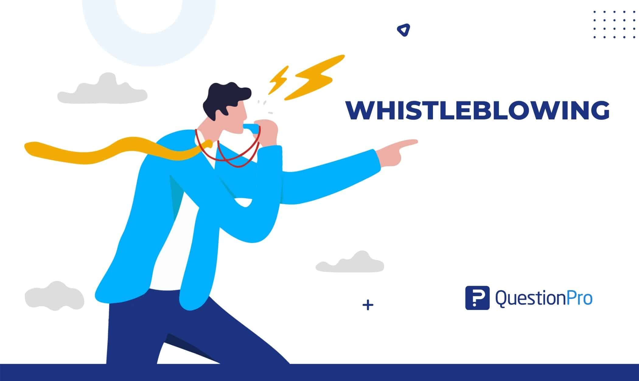 Whistleblowing in the workplace occurs when an employee reports misconduct in an organization, such as corruption, mismanagement, or bias.